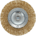 Osborn Wheel Brush 63mm 6mm Shank - Crimped Brass Coated Steel Wire 0.30mm, 4,500 RPM