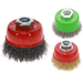 Osborn Cup Brush 60mm M14 - Crimped Brass Coated Steel Wire 0.30mm, 12,500 RPM