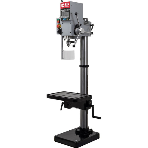 SIP 01719 Industrial F25-GB 8-Speed 900w 400v Floor Pillar Drill, Ex-Showroom, Grade B, 12 Months Warranty