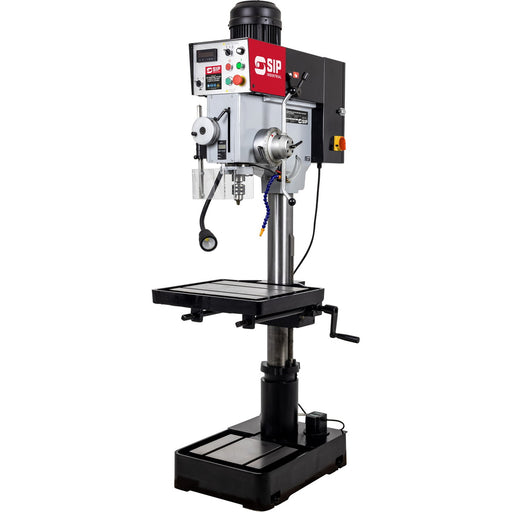 SIP 01721 Industrial F40-IDA Vari-Speed 2.2kW 400v Floor Pillar Drill, Ex-Showroom, Grade B, 12 Months Warranty