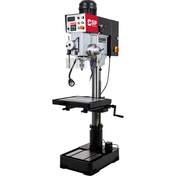 SIP 01721 Industrial F40-IDA Vari-Speed 2.2kW 400v Floor Pillar Drill, Ex-Showroom, Grade B, 12 Months Warranty
