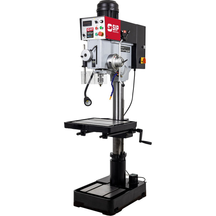 SIP 01721 Industrial F40-IDA Vari-Speed 2.2kW 400v Floor Pillar Drill, Ex-Showroom, Grade B, 12 Months Warranty