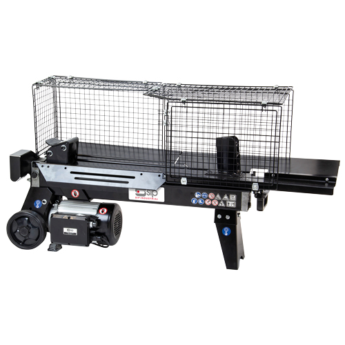 SIP 01976 Electric Horizontal Log Splitter with Cage, Splitting Force - 5 Tonne, Log Diameter - Ǿ 50mm-250mm