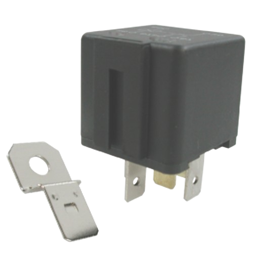 Mini Relay Compatible with Durite, OE Ref - 0 727 34, Twin Output, Single Contact, 24v, CCL - 02-004