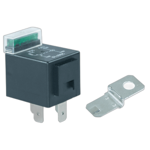 Mini Relay With 30A Blade Fuse, 4 Pin, Open Contact, 12V, CCL - 02-025