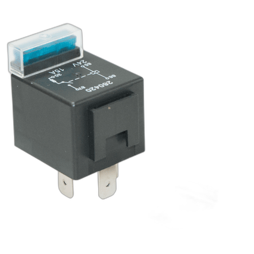 Mini Relay With 30A Blade Fuse, 4 Pin, Open Contact, 24V, CCL - 02-026