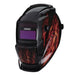 Welding Helmet Auto-Darkening, Red Flames, 02513, Draper