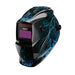 Welding Helmet Auto-Darkening, Blue Skull, 02514, Draper