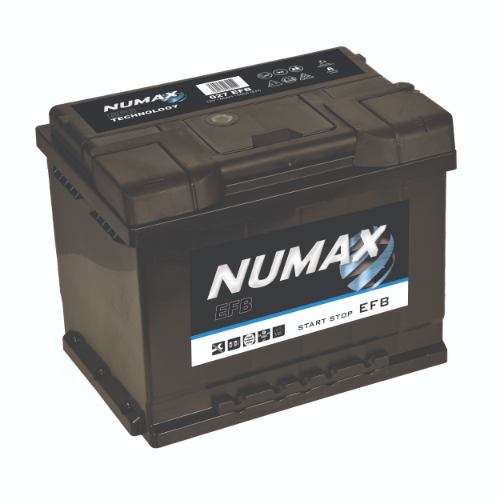 027EFB Numax EFB Car Battery 12V 60Ah, 3 Years Warranty