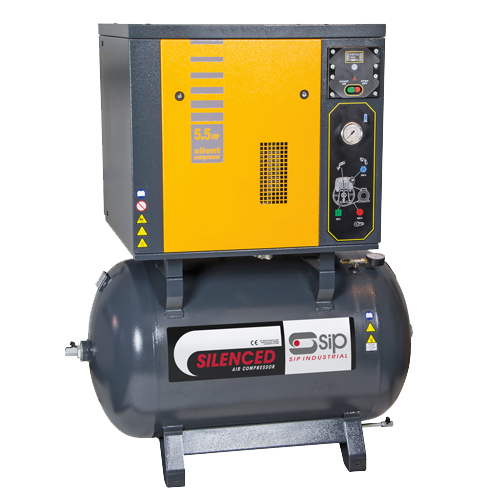 SIP 04205 NB5.5/270 Silenced Piston Compressor, Tank Capacity - 270 Litre, Max. Air Pressure - 11 Bar
