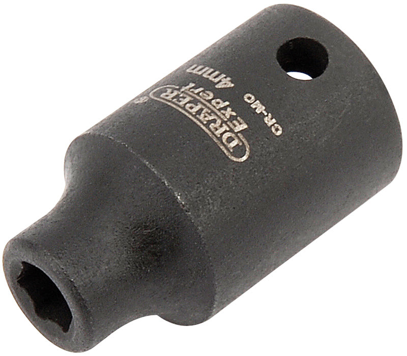 Draper 5000 Expert HI-TORQ® 6 Point Impact Socket, 1/4" Sq. Dr., 4mm