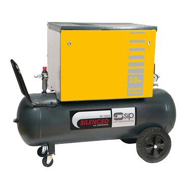 SIP 05202 PB3800/3M/200 Silenced Piston Compressor, Tank Capacity - 200 Litre, Max. Air Pressure - 10 Bar