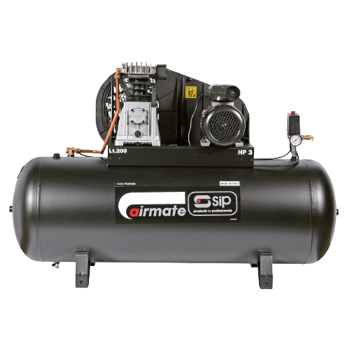 SIP 05302 PX3/200-SRB Belt Drive Compressor, Tank Capacity - 200 Litre, Max. Air Pressure - 10 Bar