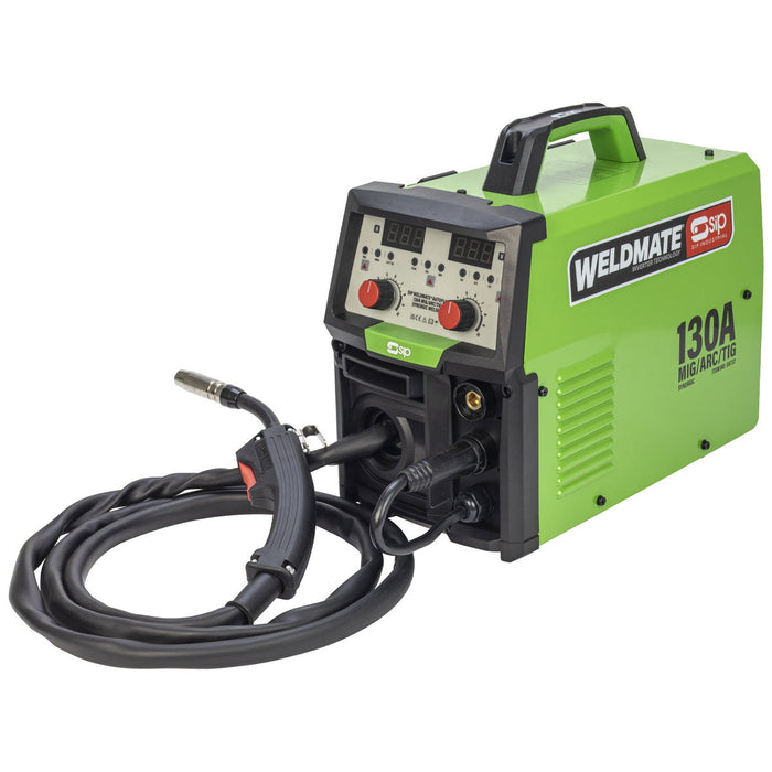 SIP 05737 WELDMATE® AUTOPLUS 130A MIG/ARC/TIG Synergic Welder, Ex-Showroom, Grade B, 12 Months Warranty