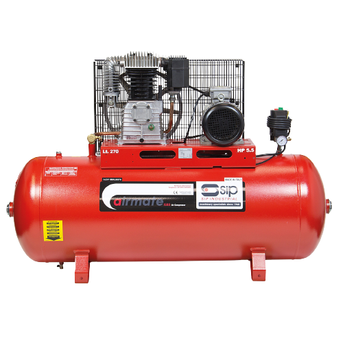 SIP 06289 ISBD5.5/270 Industrial Super Electric Compressor, Tank Capacity - 270 Litre, Max. Air Pressure - 11 Bar