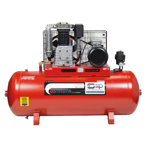 SIP 06291 ISBD7.5/270 Super Electric Compressor, Tank Capacity - 270 Litre, Max. Air Pressure - 11 Bar, Ex-Showroom, Grade B, 12 Months Warranty