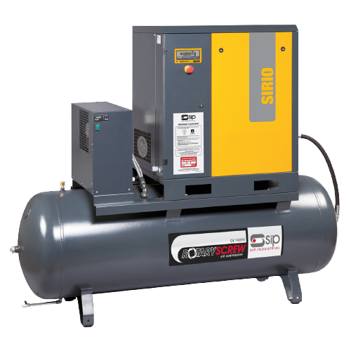 SIP 06328 SIRIO 08-10-500ES Screw Compressor, Tank Capacity - 500 Litre, Max. Air Pressure - 10 Bar