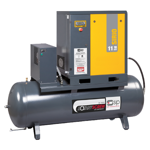 SIP 06416 SIRIO 11-10-270ES Screw Compressor, Tank Capacity - 270 Litre, Max. Air Pressure - 10 Bar