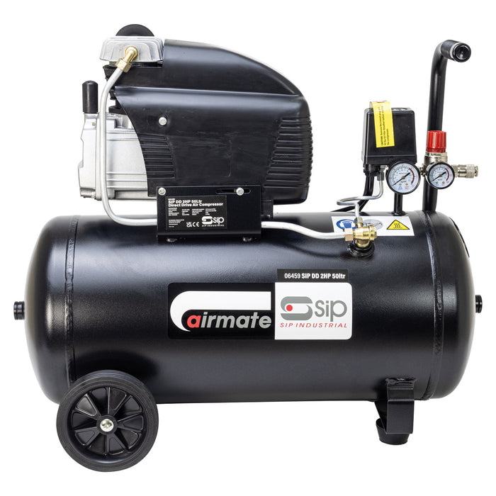 SIP 06459 DD Direct Drive Compressor, Tank Capacity - 50 Litre, Max. Air Pressure - 8 Bar