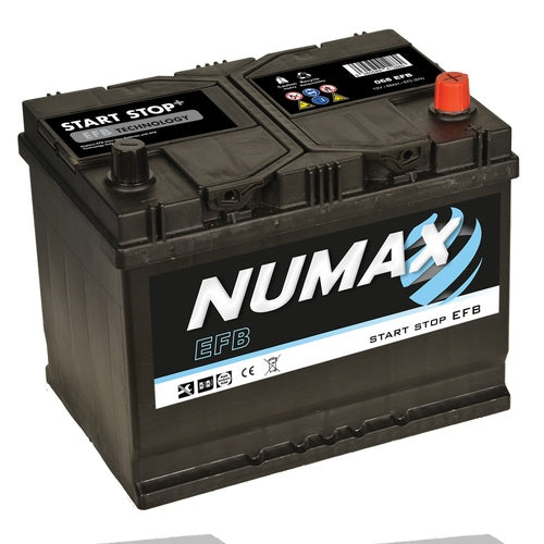 068EFB Numax EFB Car Battery 12V 68Ah, 3 Years Warranty