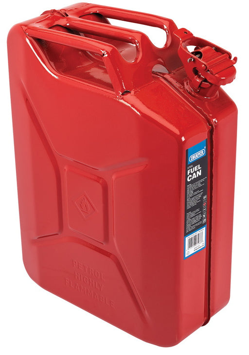 Draper 7568 Steel Fuel Can, 20L, Red