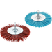 Osborn Grittyflex Wheel Brush 75mm 6mm Shank - Abrasive Nylon Grit 80, Red, 4,500 RPM