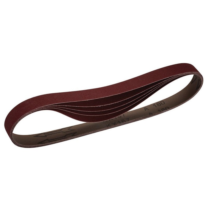 Draper Cloth Sanding Belts, 25 x 762mm, 40 Grit - Pack of 5, 08694