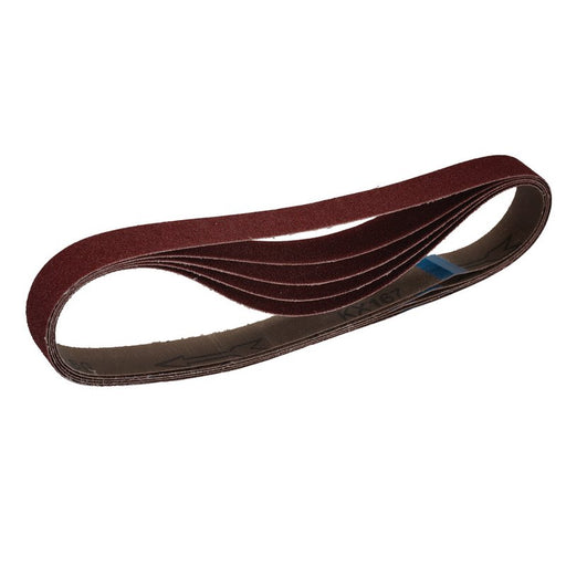 Draper Cloth Sanding Belts, 25 x 762mm, 80 Grit - Pack of 5, 08695