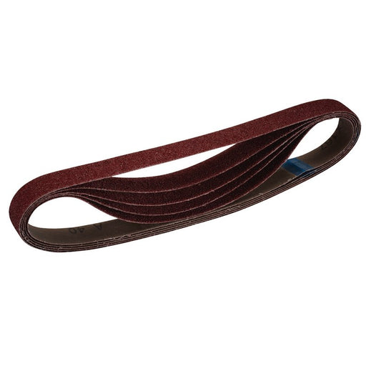 Draper Cloth Sanding Belts, 25 x 762mm, 180 Grit - Pack of 5, 08701