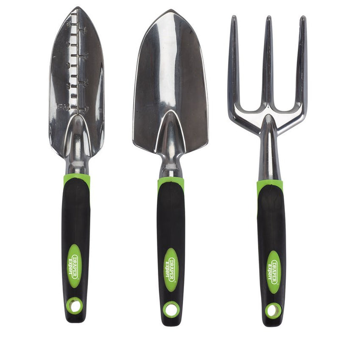 Draper 8992 Aluminium Hand Fork and Trowel Set (3 Piece)