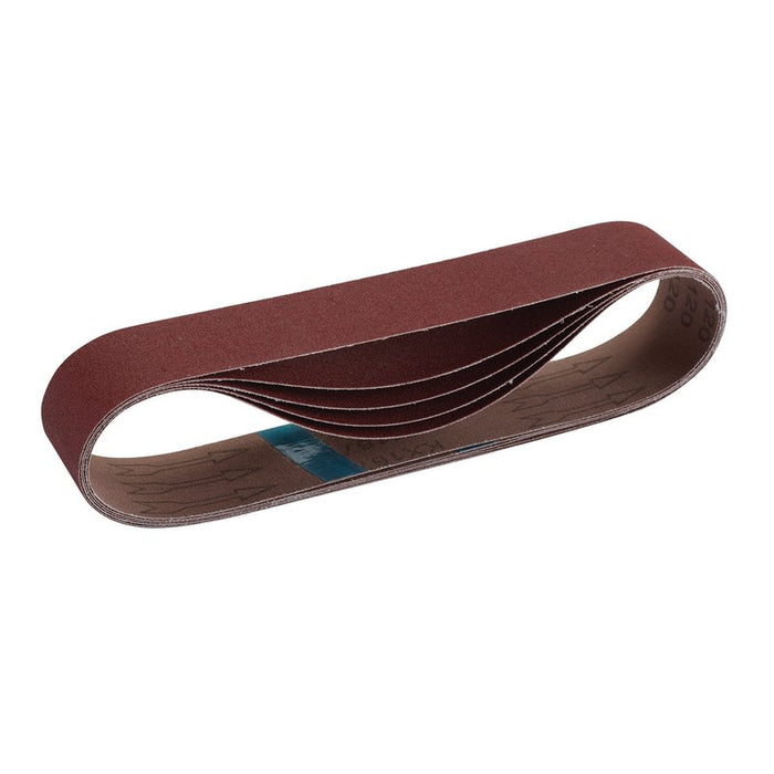 Draper Cloth Sanding Belts, 50 x 686mm, 120 Grit - Pack of 5, 09218