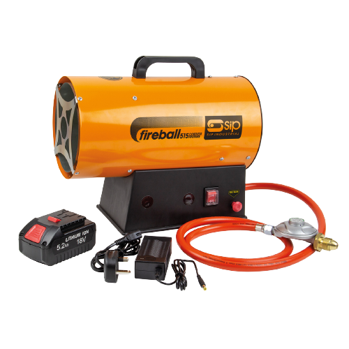 SIP 09269 Fireball 515 Cordless Propane Heater, Ex-Showroom, Grade B, 12 Months Warranty