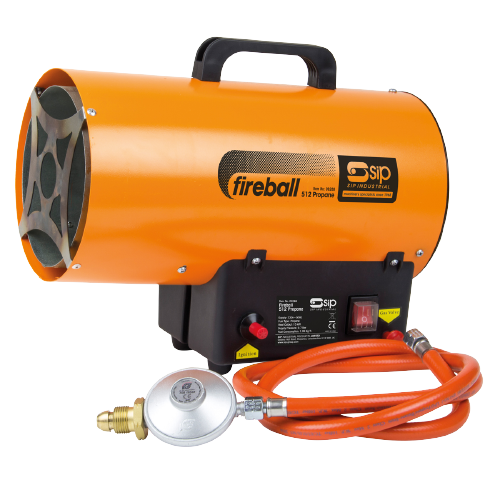 SIP 09288 Fireball 512 Propane Space Heater, Ex-Showroom, Grade B, 12 Months Warranty