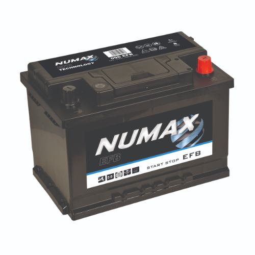 096EFB Numax EFB Car Battery 12V 70Ah, 3 Years Warranty
