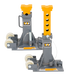 SIP 09846 WINNTEC 12 Tonne Trolley Axle Stands, Ex-Showroom, Grade B, 12 Months Warranty