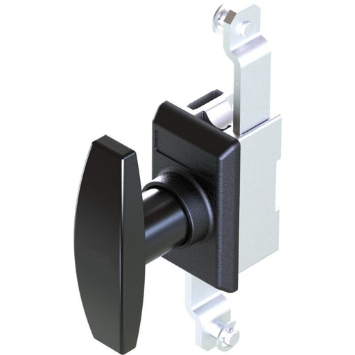 1123 Non Locking Black Powder Coated T Handle Lock with 2 Point Rod Control