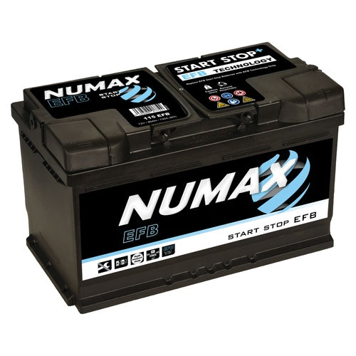 115EFB Numax EFB Car Battery 12V 80Ah, 3 Years Warranty
