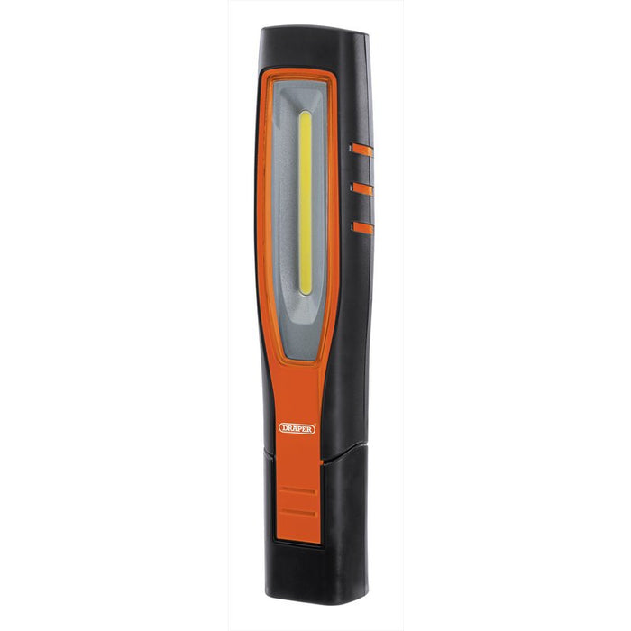 Draper 11761 COB/SMD LED Rechargeable Inspection Lamp, 7W, 700 Lumens, Orange