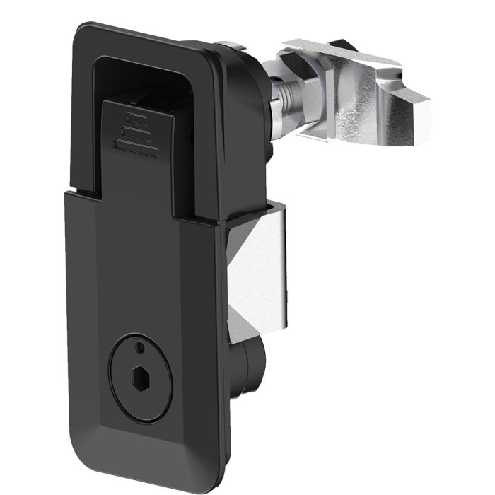 1240 Female Hexagon 4.5mm Black Powder Coated Lift and Turn Compression Latch, 26-36mm & 36-46mm Grip Range