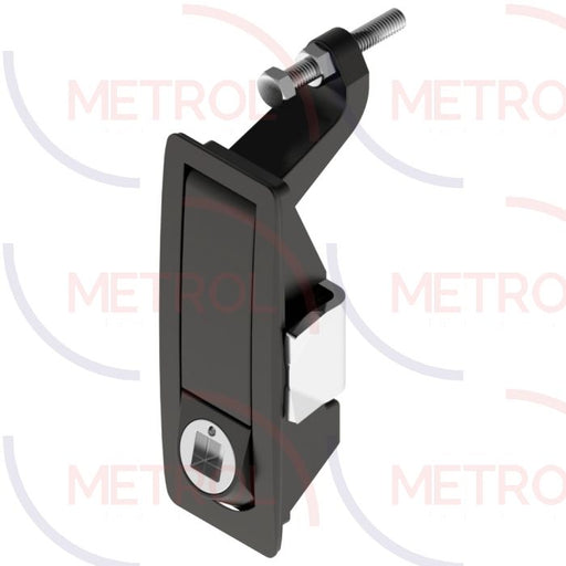1242 Square 8.5mm (Railway Standard) Lever Latch Black Powder Coated, 1-24mm Grip Range