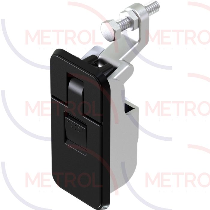 1246 Mini Non Locking Black Powder Coated Lever Latch, 1-25mm Grip Range