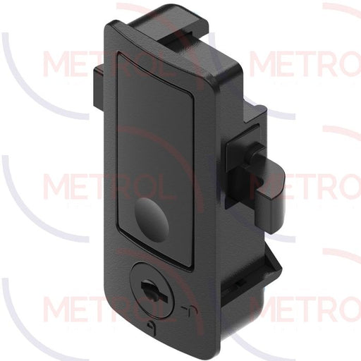 1249 Key CH751 Locking Slam Latch Black Plastic, 1.2-3.2mm Panel Thickness