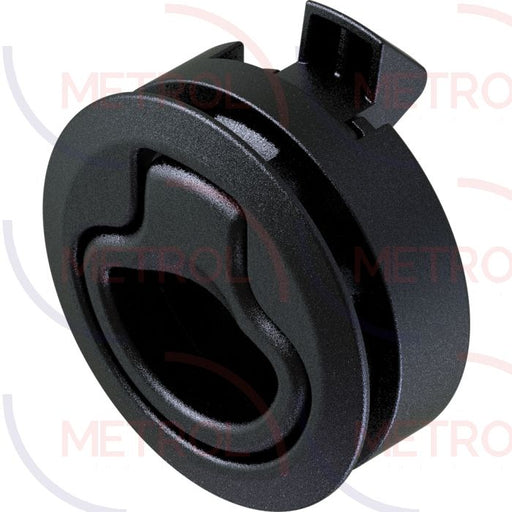 1256 Non Locking Slam Latch Black Acetal, 7-12mm Panel Thickness