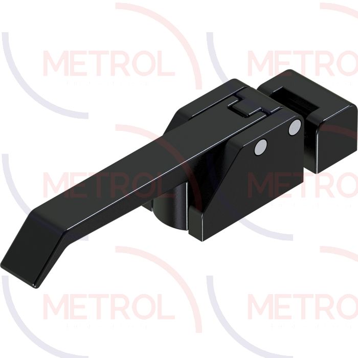 1271 Over-Centre Draw Latch Handle, Non Locking, Black Powder Coated