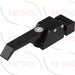 1271 Over-Centre Draw Latch Handle, Key CH751 Locking, Black Powder Coated