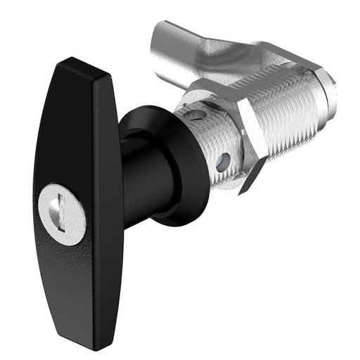 1301-30 Key Locking 333 T Handle Lock with 30mm Grip Height Bright Chrome