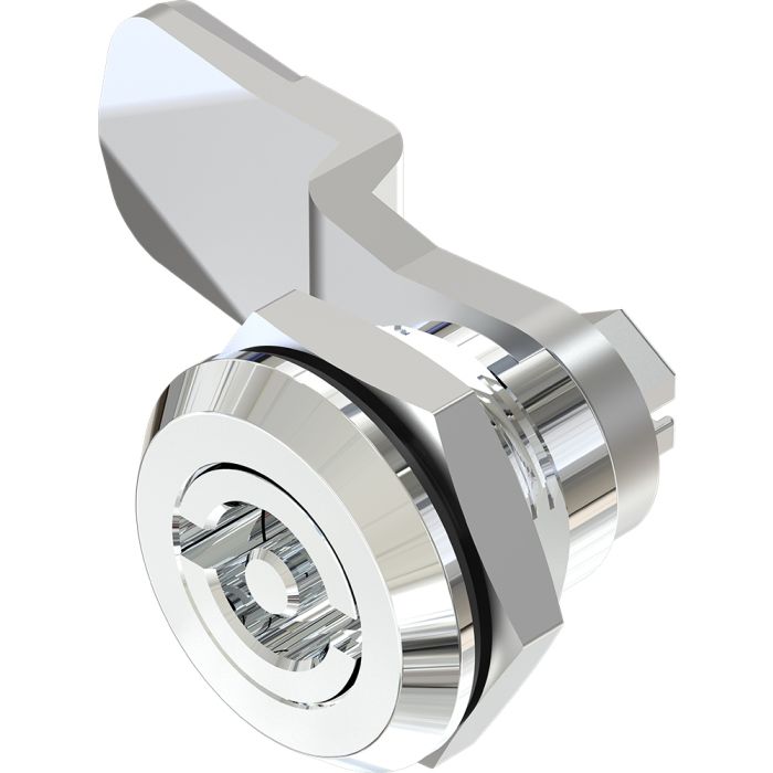 1401 Quarter Turn Lock 3mm Double Bit Insert with 18mm Grip Height Bright Chrome