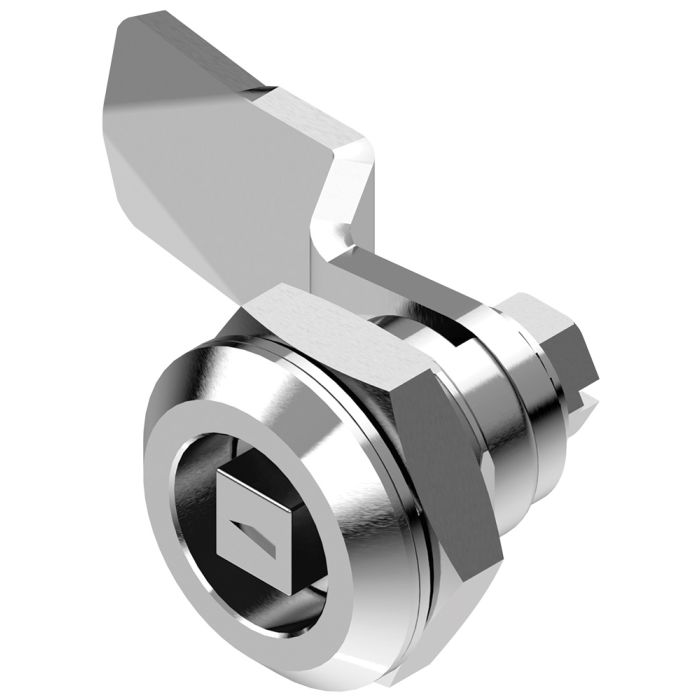 1401 Quarter Turn Lock 7mm Square Insert with 18mm Grip Height Black Textured Powder Coated