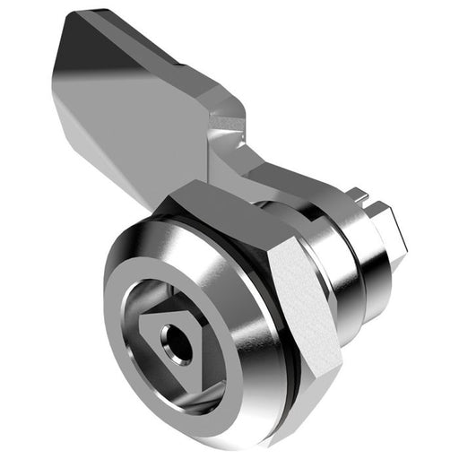 1401 Quarter Turn Tri Lock 10mm Triangle and M5 Screw Hole Insert with 18mm Grip Height Bright Chrome