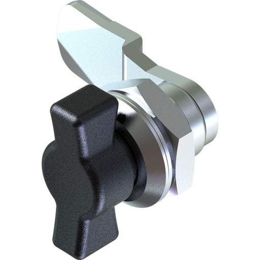 1401 Wing Knob Quarter Turn Lock with 18mm Grip Height Black Powder Coated